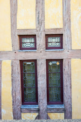 Fototapeta na wymiar Traditional french windows - the monastry on the Mountain Saint