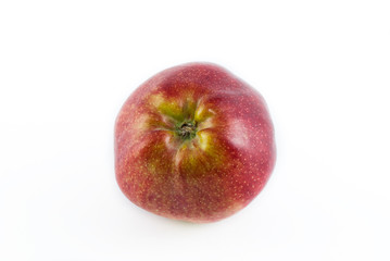 Red delicious apple isolated on white background