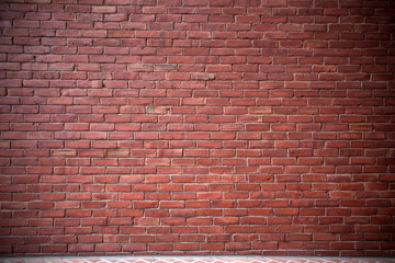 Fototapeta premium Hintergrund rote Backsteinwand 