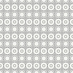Geometric line monochrome abstract hipster seamless pattern with round, circle. Wrapping paper. Scrapbook paper. Tiling. Vector illustration. Background. Graphic texture for your design, wallpaper