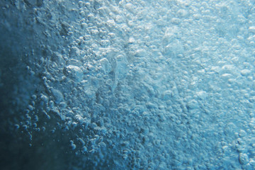 blue water bubble and oxygen texture