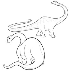 apatosaurus line-art