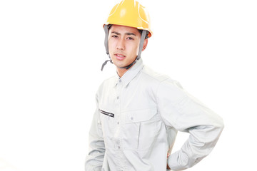 腰痛を訴える作業員
