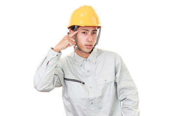 苦悩する労働者