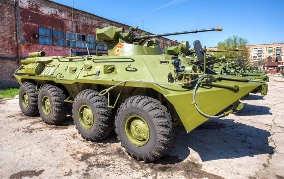 Russian Army BTR-82 wheeled armoured vehicle personnel carrier
