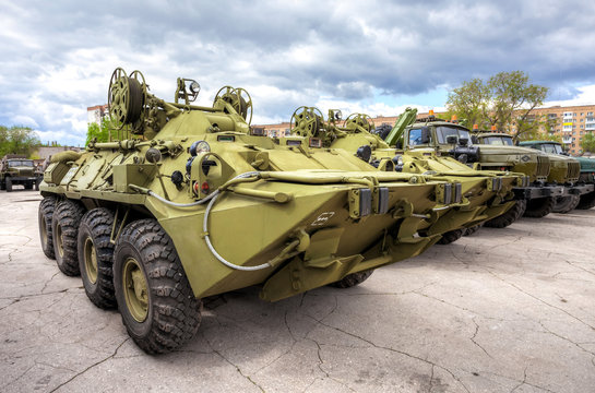 Wheeled Armored Recovery Vehicle ARV-K Based On The BTR-80