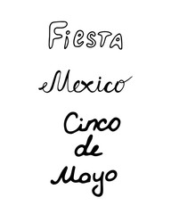Mexico doodle set