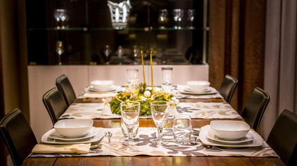 Christmas table setting