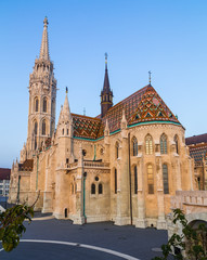 Fototapeta na wymiar Matthias Church in Budapest during the Day