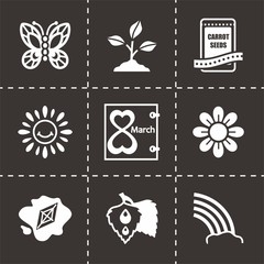 Vector Spring icon set