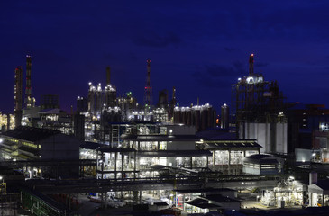 Oil, Refinery and Twilight Time.