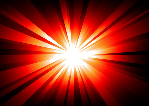 LIght Explosion Background wth Orange and Red lights.