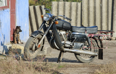 Fototapeta na wymiar Old motorbike