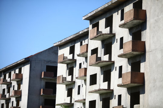Abandoned blocks of flats
