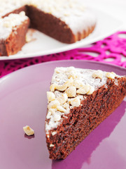 Homemade chocolate cake