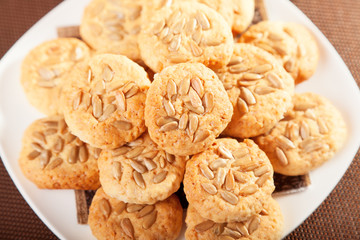 Cookies with sunflower seeds