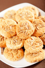 Cookies with sunflower seeds