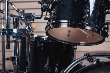 Fototapeta na wymiar Studio drums for recording.