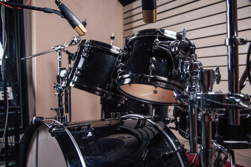 Fototapeta na wymiar Studio drums for recording.