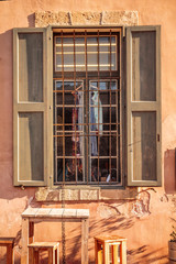 Sunset window with table
