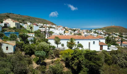 Poster View over Valverde with church at El Hierro, Canary Islands © Neissl