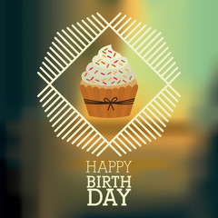 happy birthday card design 