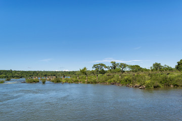 Parana River at Iguazu Falls