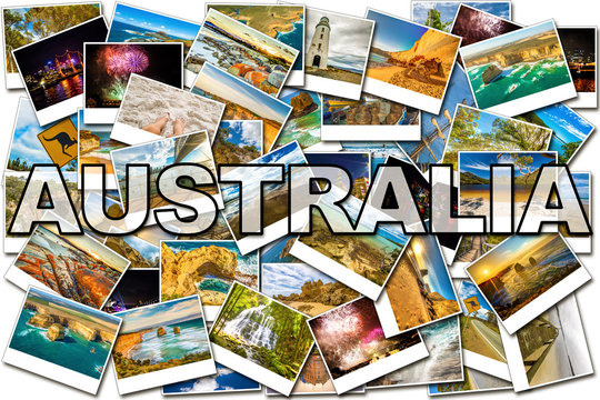 Australia pictures collage