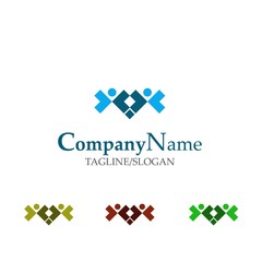 Obraz premium dating logo icon vector