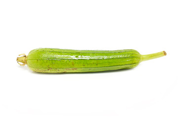 Sponge gourd isolated on white.