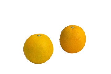 (with clipping path) Isolate orange on white background 