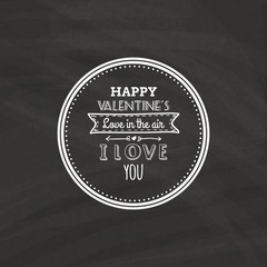 Obraz premium Cute Love Label