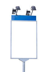 Dirty blank advertising board.