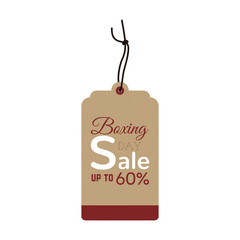 Boxing sale label
