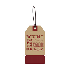 Boxing sale label