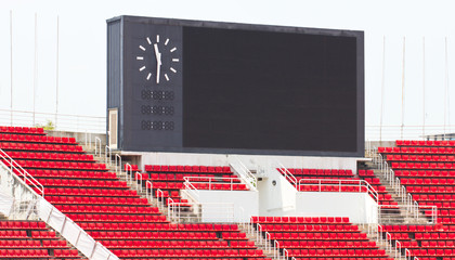 Scoreboard at stadium. © sirikornt