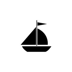 Boat silhouette illustration