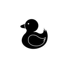 Duck toy Silhouette illustration