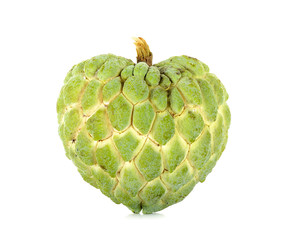 Sugar apple fruit isolated on the white background