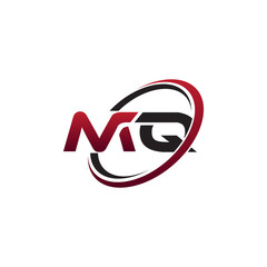 Modern Initial Logo Circle MQ