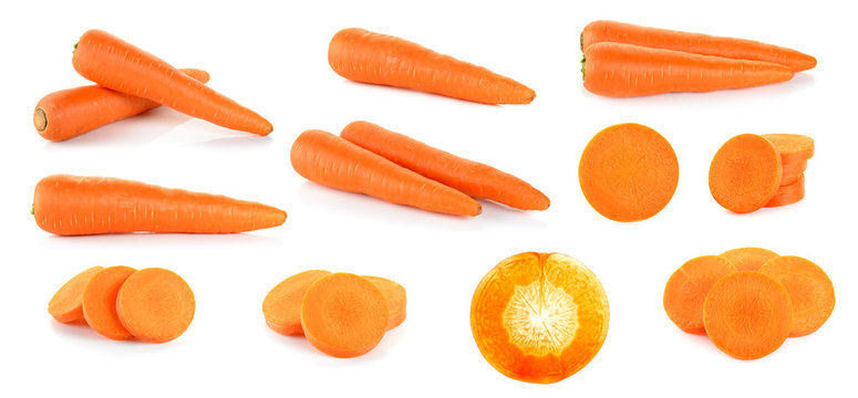 Carrot isolated on the white background