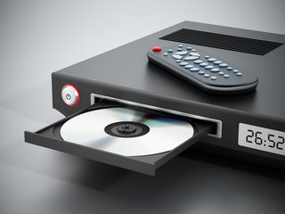 Blu-ray player with open disc tray