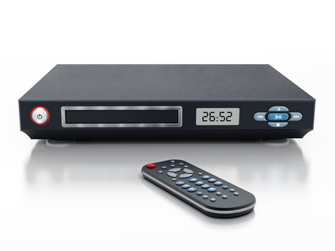 Blu-ray player with closed disc tray