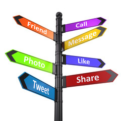 Fototapeta premium Social media networking concept