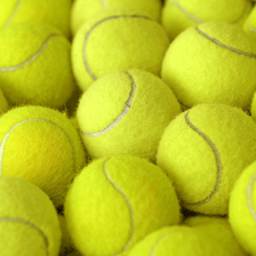 tennis ball as sport background