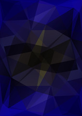 Obraz premium dark blue polygonal background