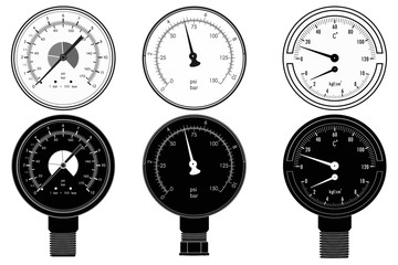 Manometer set.