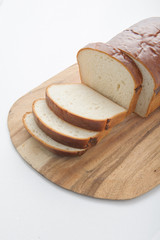 Sliced white bread