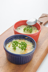 Baked spinach with cheese
