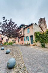 Medieval square in Albi, France